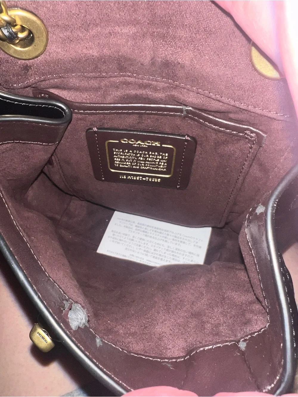 Coach compact backpack